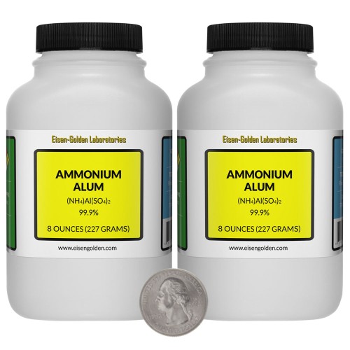 Ammonium Alum - 1 Pound in 2 Bottles