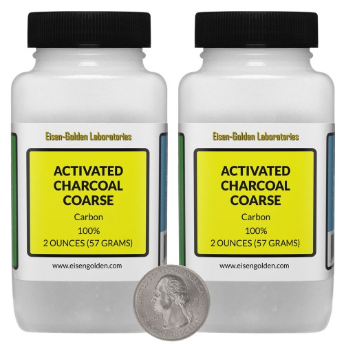 Activated Charcoal Coarse - 4 Ounces in 2 Bottles