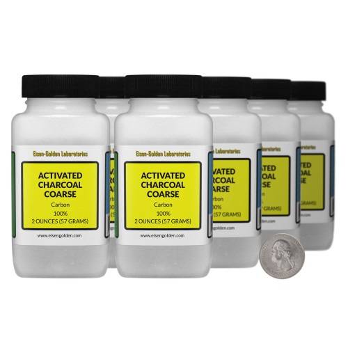 Activated Charcoal Coarse - 1 Pound in 8 Bottles