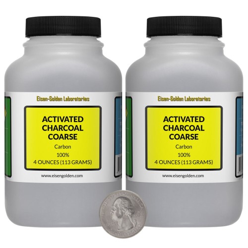 Activated Charcoal Coarse - 8 Ounces in 2 Bottles