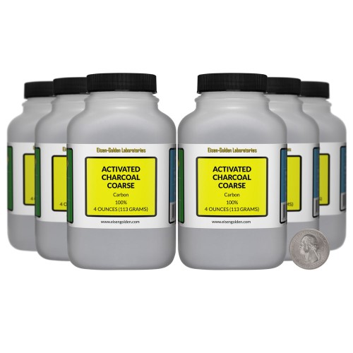 Activated Charcoal Coarse - 1.5 Pounds in 6 Bottles