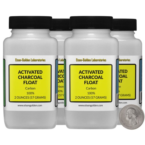 Activated Charcoal Float - 8 Ounces in 4 Bottles