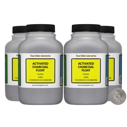 Activated Charcoal Float - 1 Pound in 4 Bottles