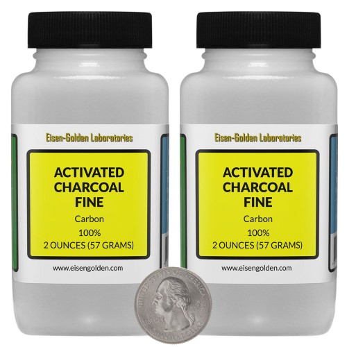 Activated Charcoal Fine - 4 Ounces in 2 Bottles