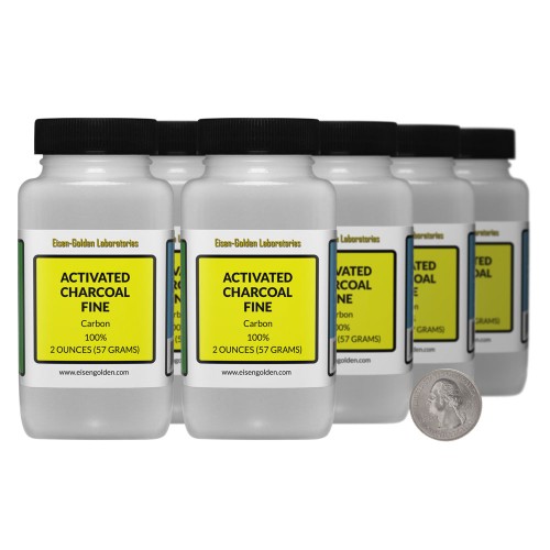 Activated Charcoal Fine - 1 Pound in 8 Bottles