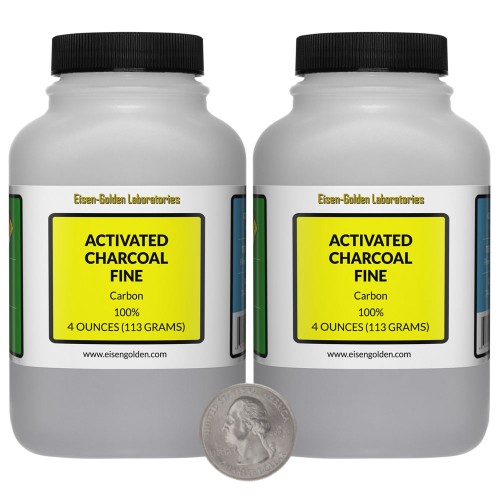 Activated Charcoal Fine - 8 Ounces in 2 Bottles