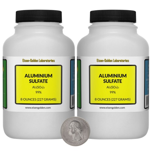 Aluminium Sulfate - 1 Pound in 2 Bottles