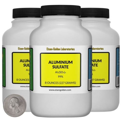 Aluminium Sulfate - 1.5 Pounds in 3 Bottles