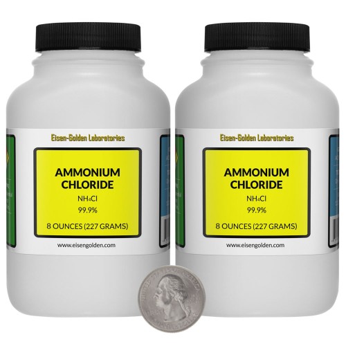 Ammonium Chloride - 1 Pound in 2 Bottles