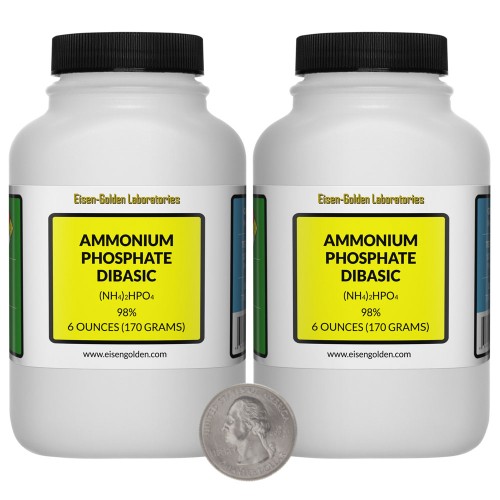 Ammonium Phosphate Dibasic - 12 Ounces in 2 Bottles