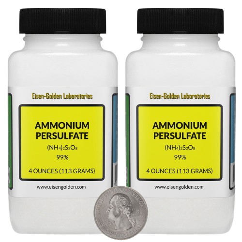 Ammonium Persulfate - 8 Ounces in 2 Bottles