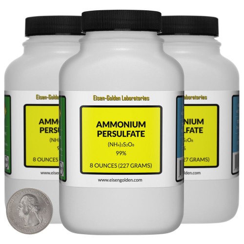 Ammonium Persulfate - 1.5 Pounds in 3 Bottles