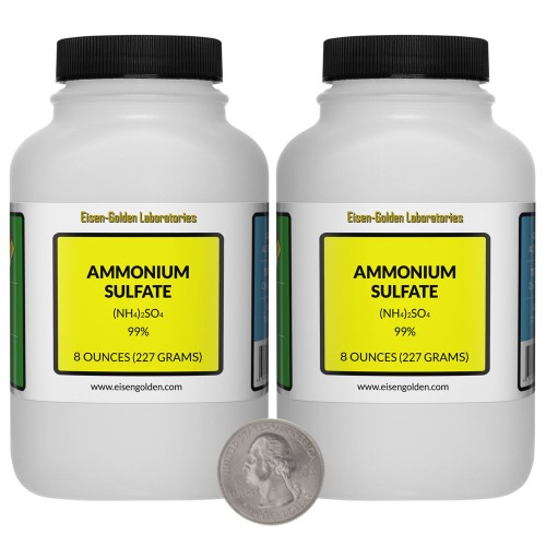 Ammonium Sulfate - 1 Pound in 2 Bottles