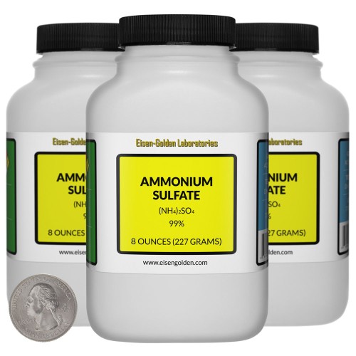 Ammonium Sulfate - 1.5 Pounds in 3 Bottles