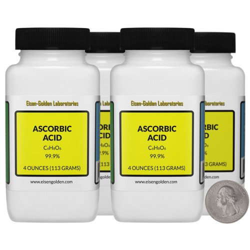 Ascorbic Acid - 1 Pound in 4 Bottles