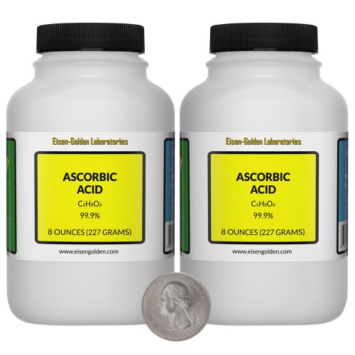 Ascorbic Acid - 1 Pound in 2 Bottles