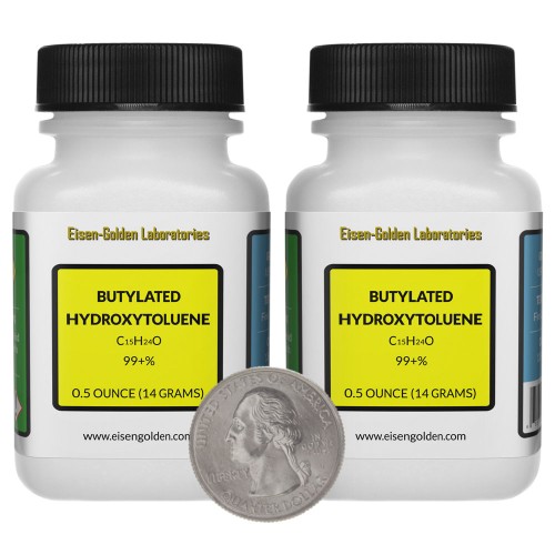 Butylated Hydroxytoluene - 1 Ounce in 2 Bottles