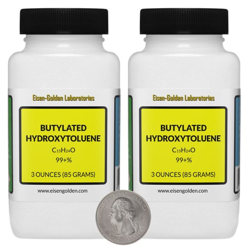 Butylated Hydroxytoluene - 6 Ounces in 2 Bottles
