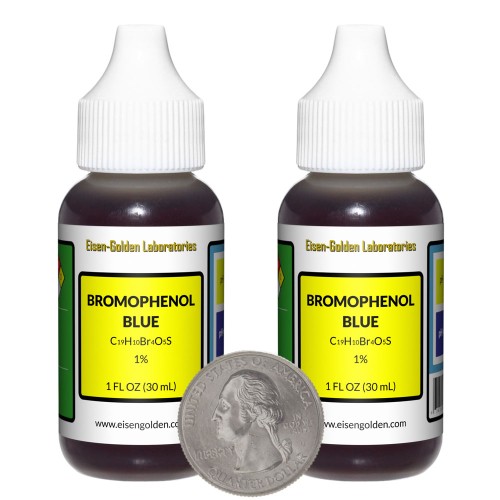 Bromophenol Blue 0.1% - 2 Fluid Ounces in 2 Bottles