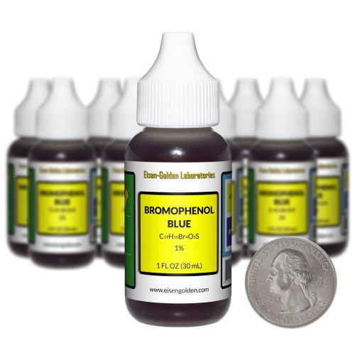Bromophenol Blue 0.1% - 10 Fluid Ounces in 10 Bottles