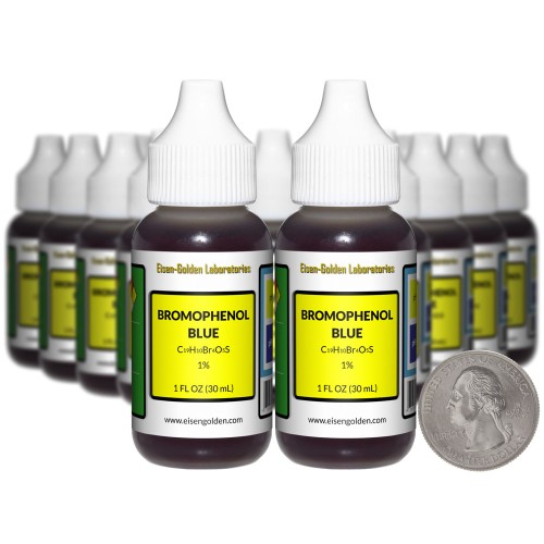 Bromophenol Blue 0.1% - 20 Fluid Ounces in 20 Bottles