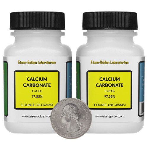 Calcium Carbonate - 2 Ounces in 2 Bottles