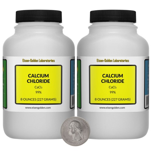 Calcium Chloride - 1 Pound in 2 Bottles