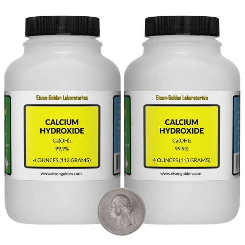Calcium Hydroxide - 8 Ounces in 2 Bottles