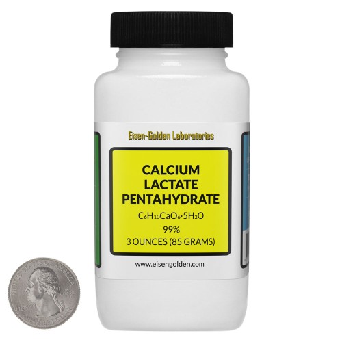 Calcium Lactate Pentahydrate - 3 Ounces in 1 Bottle