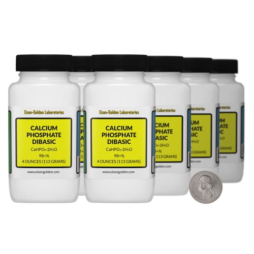 Calcium Phosphate Dibasic - 2 Pounds in 8 Bottles
