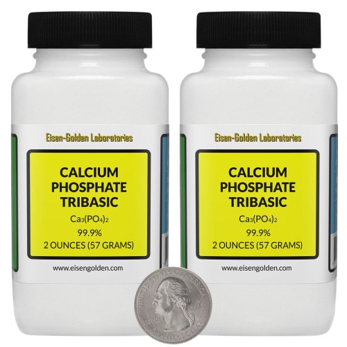 Calcium Phosphate Tribasic - 4 Ounces in 2 Bottles