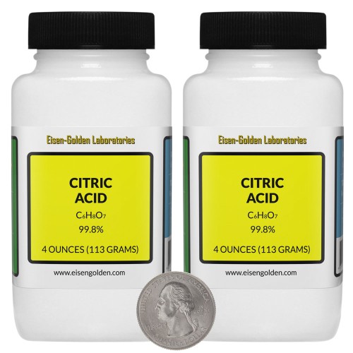 Citric Acid - 8 Ounces in 2 Bottles