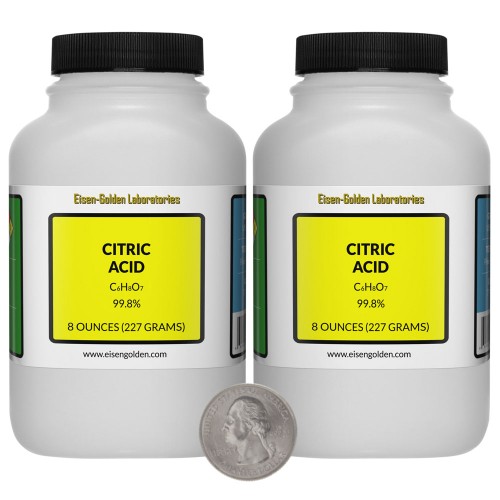 Citric Acid - 1 Pound in 2 Bottles