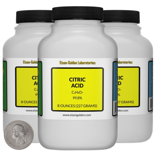 Citric Acid - 1.5 Pounds in 3 Bottles
