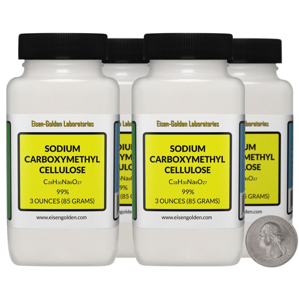 Sodium Carboxymethyl Cellulose - 12 Ounces in 4 Bottles Sodium Carboxymethyl Cellulose - 12 Ounces in 4 Bottles