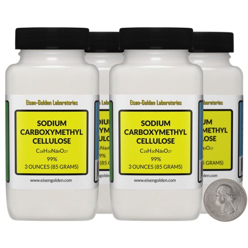 Sodium Carboxymethyl Cellulose - 12 Ounces in 4 Bottles