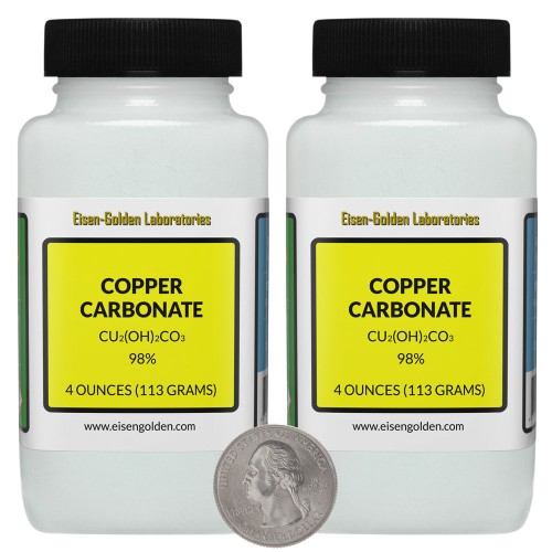 Copper Carbonate - 8 Ounces in 2 Bottles