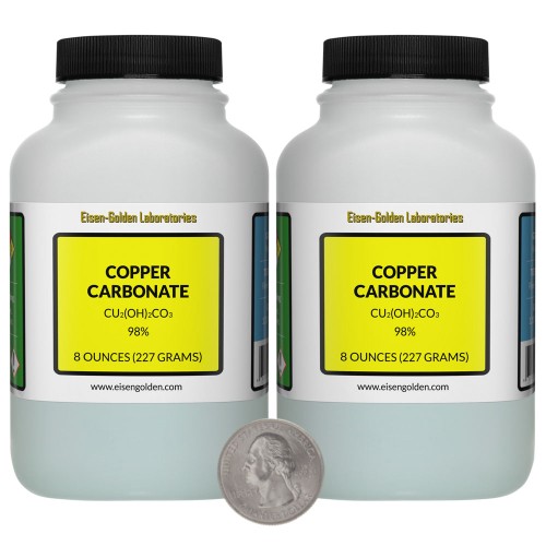 Copper Carbonate - 1 Pound in 2 Bottles