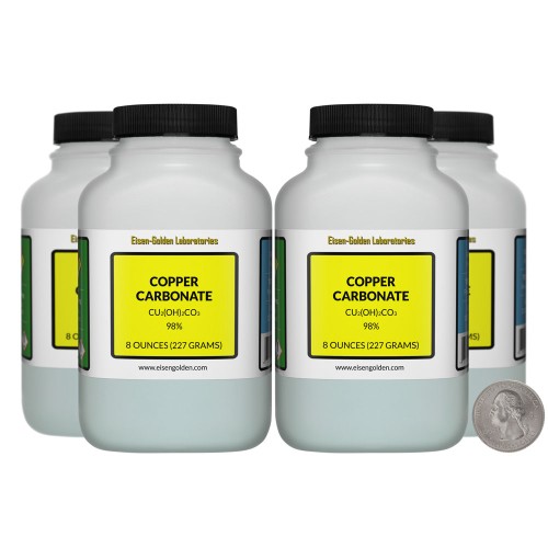 Copper Carbonate - 2 Pounds in 4 Bottles