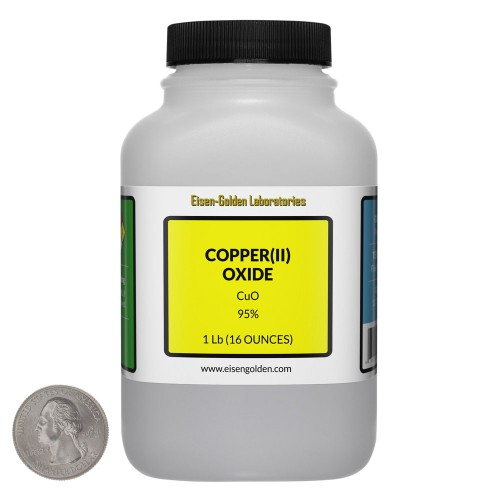 Copper(II) Oxide - 1 Pound in 1 Bottle