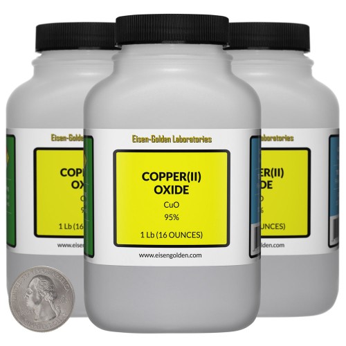 Copper(II) Oxide - 3 Pounds in 3 Bottles