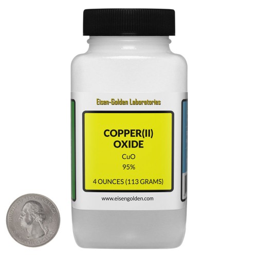 Copper(II) Oxide - 4 Ounces in 1 Bottle