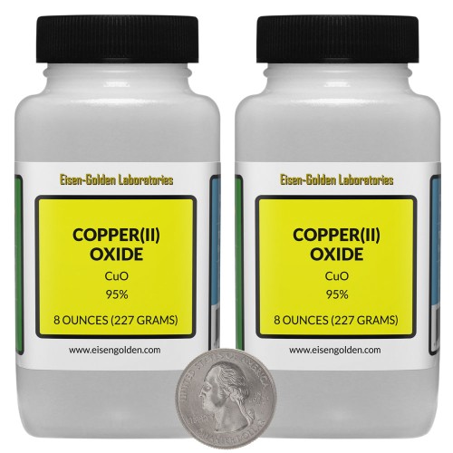 Copper(II) Oxide - 1 Pound in 2 Bottles