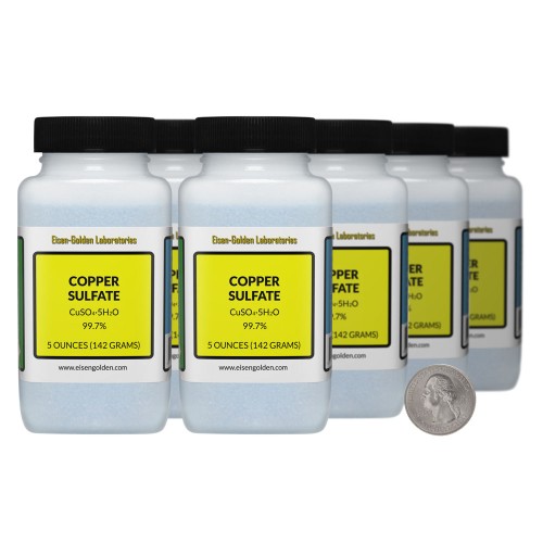 Copper Sulfate - 2.5 Pounds in 8 Bottles