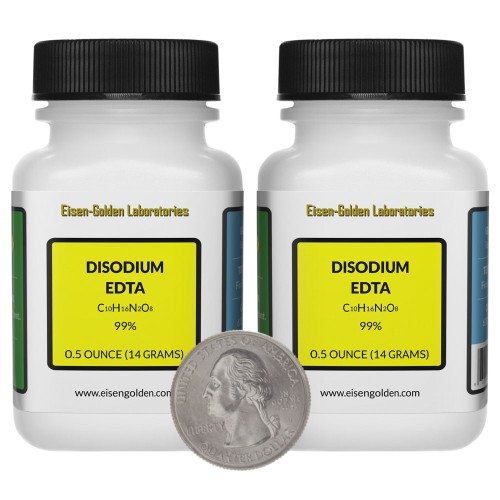 Disodium EDTA - 1 Ounce in 2 Bottles