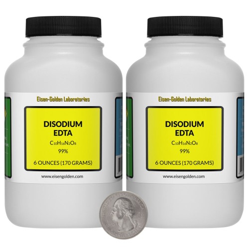 Disodium EDTA - 12 Ounces in 2 Bottles