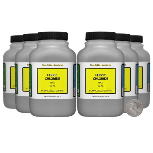 Ferric Chloride - 3 Pounds in 6 Bottles