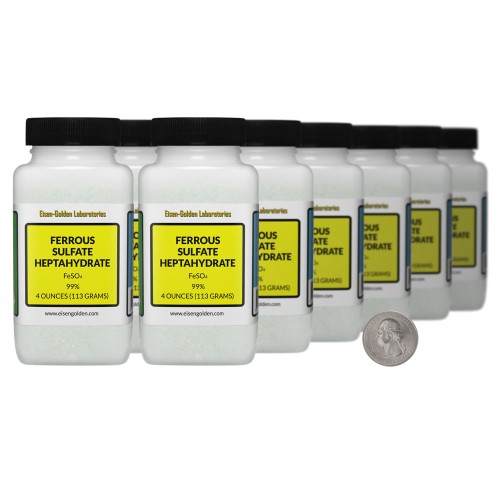 Ferrous Sulfate Heptahydrate - 3 Pounds in 12 Bottles
