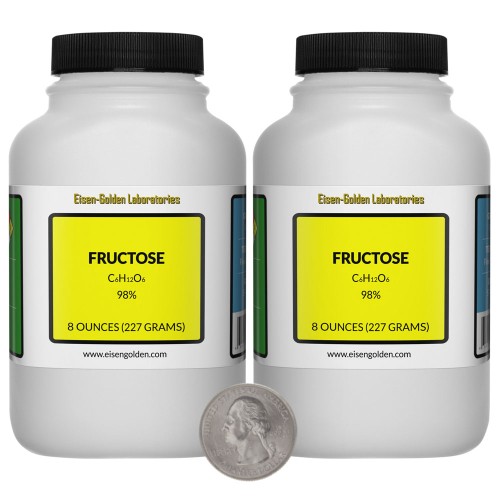 Fructose - 1 Pound in 2 Bottles