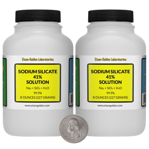 Sodium Silicate Solution Waterglass - 1 Pound in 2 Bottles
